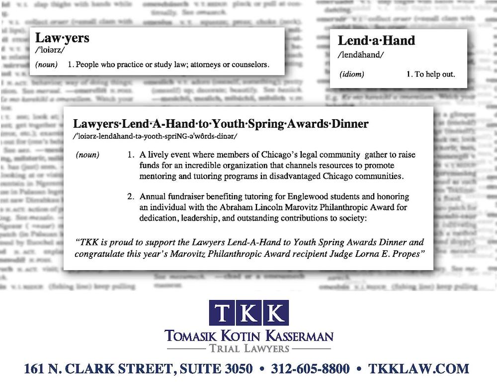 Lawyers Lend-A-Hand to Youth 2019 Spring Awards Dinner